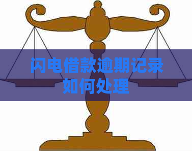 闪电借款逾期记录如何处理