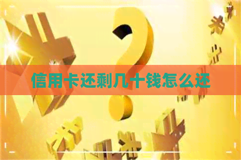信用卡还剩几十钱怎么还