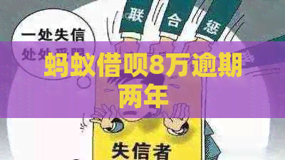 蚂蚁信用卡8万逾期两年