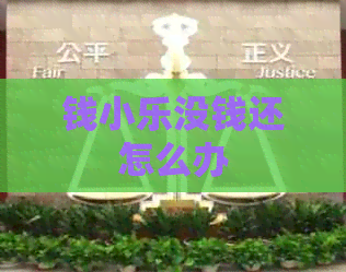钱小乐没钱还怎么办 钱小乐没钱还怎么办