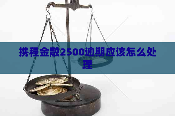 携程金融2500逾期应该怎么处理