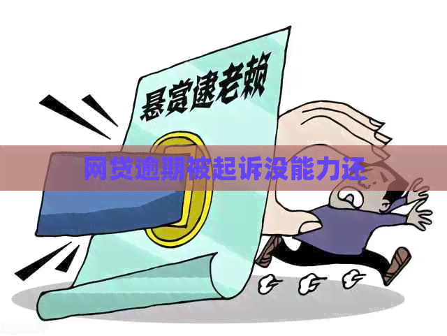 网贷逾期被起诉没能力还
