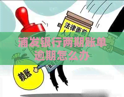 浦发银行两期账单逾期怎么办