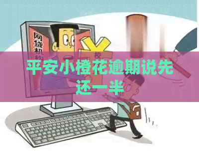 平安小橙花逾期说先还一半