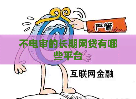 不电审的长期网贷有哪些平台