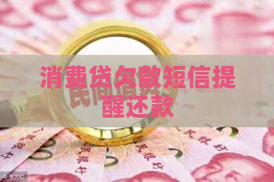 消费贷欠款短信提醒还款