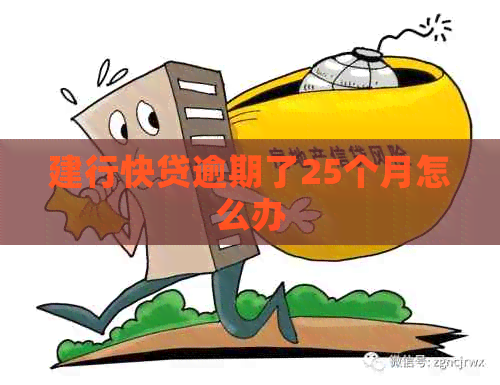 建行快贷逾期了25个月怎么办