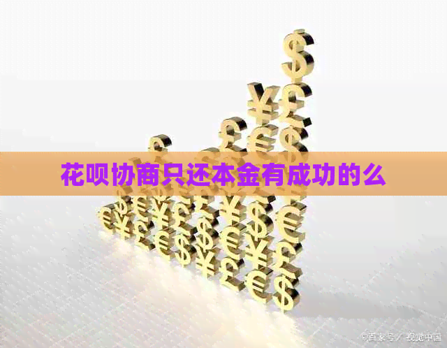 白条协商只还本金有成功的么