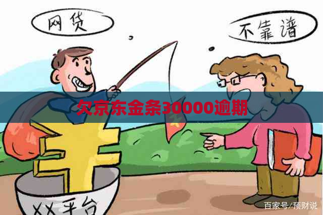 欠京东金条30000逾期