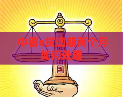 中银e贷逾期两个月如何处理