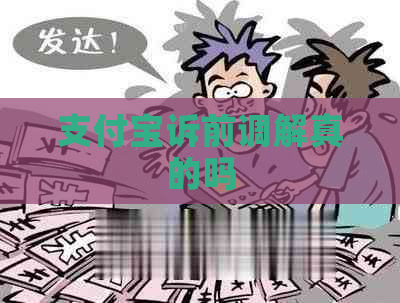 信用卡诉前调解真的吗