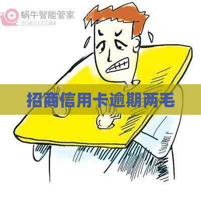 招商信用卡逾期两毛