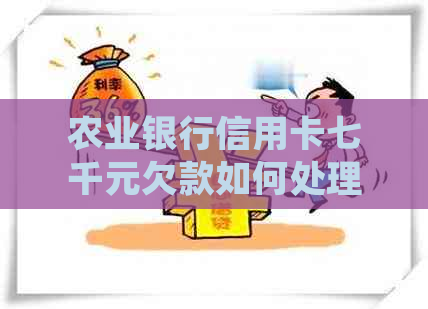 农业银行信用卡七千元欠款如何处理
