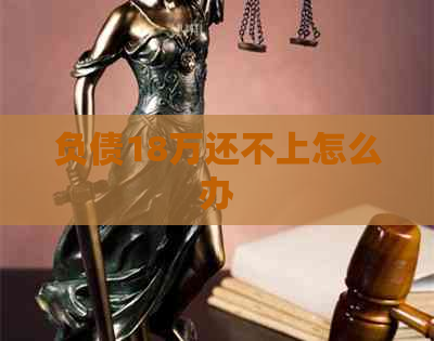负债18万还不上怎么办