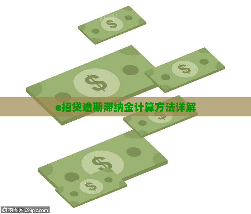 e招贷逾期滞纳金计算方法详解