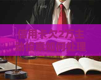 信用卡欠2万主动投案如何处理