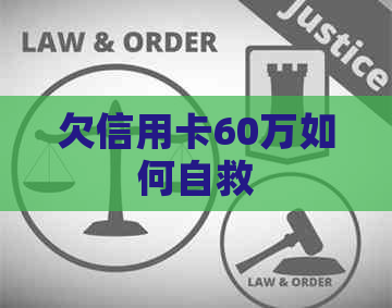欠信用卡60万如何自救