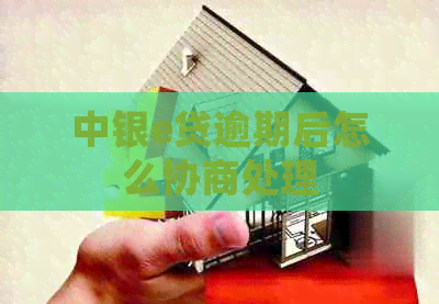 中银e贷逾期后怎么协商处理