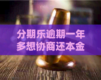 逾期一年多想协商还本金