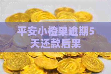 平安小橙果逾期5天还款后果