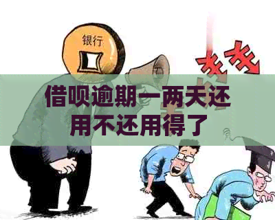 信用卡逾期一两天还用不还用得了