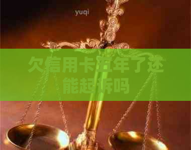 欠信用卡五年了还能起诉吗