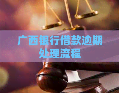 广西银行借款逾期处理流程