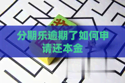逾期了如何申请还本金