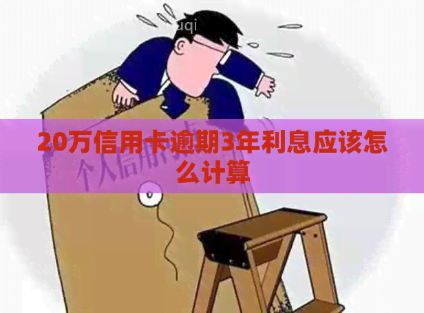 20万信用卡逾期3年利息应该怎么计算