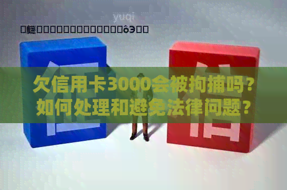 欠信用卡3000会被拘捕吗？如何处理和避免法律问题？