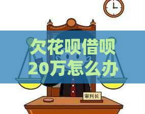 欠白条信用卡20万怎么办