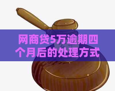 白条贷5万逾期四个月后的处理方式及后果