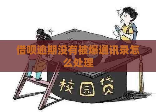 信用卡逾期没有被爆通讯录怎么处理