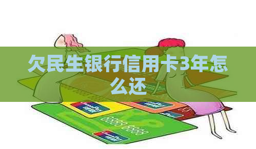 欠民生银行信用卡3年怎么还