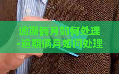 逾期俩月如何处理-逾期俩月如何处理罚款