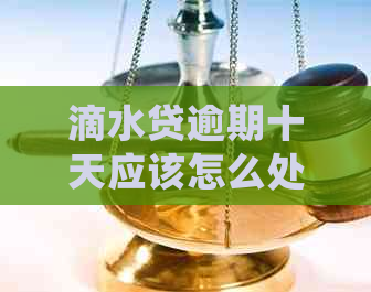滴水贷逾期十天应该怎么处理