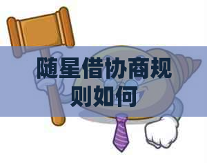 随星借协商规则如何