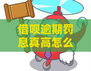 信用卡逾期罚息真高怎么办