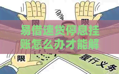 易借速贷停息挂账怎么办才能解决问题