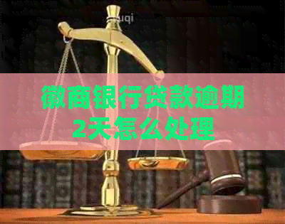 徽商银行贷款逾期2天怎么处理