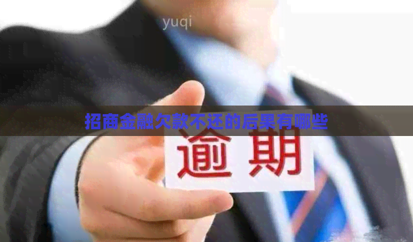招商金融欠款不还的后果有哪些