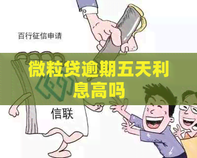 微粒贷逾期五天利息高吗