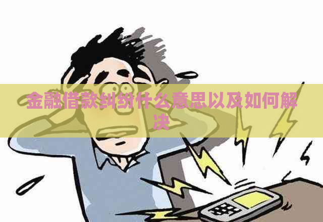金融借款纠纷什么意思以及如何解决