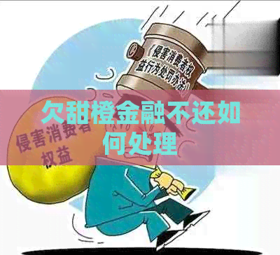 欠甜橙金融不还如何处理