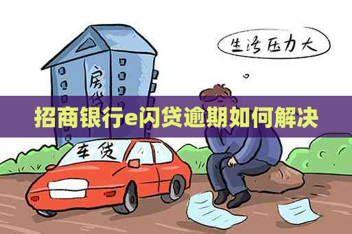 招商银行e闪贷逾期如何解决