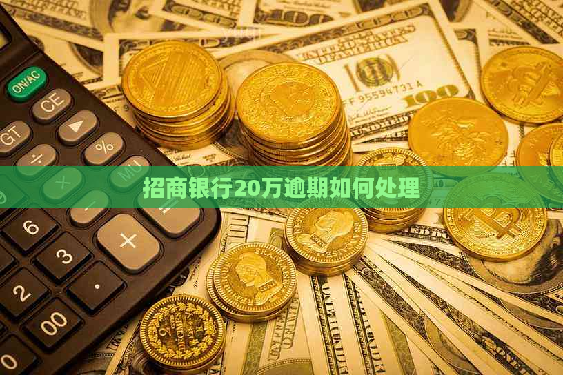 招商银行20万逾期如何处理