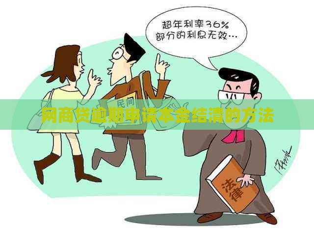 白条贷逾期申请本金结清的方法