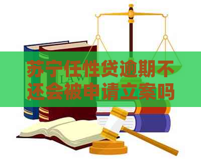 苏宁任性贷逾期不还会被申请立案吗