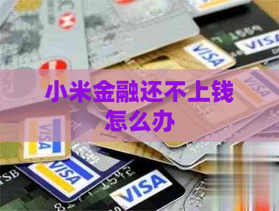 小米金融还不上钱怎么办
