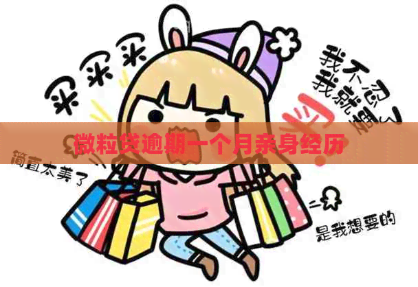微粒贷逾期一个月亲身经历